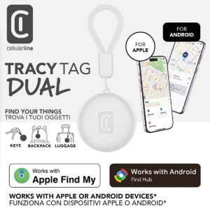 Cellularline Tracy Tag Dual White Cellularline Tracy Tag Dual White
